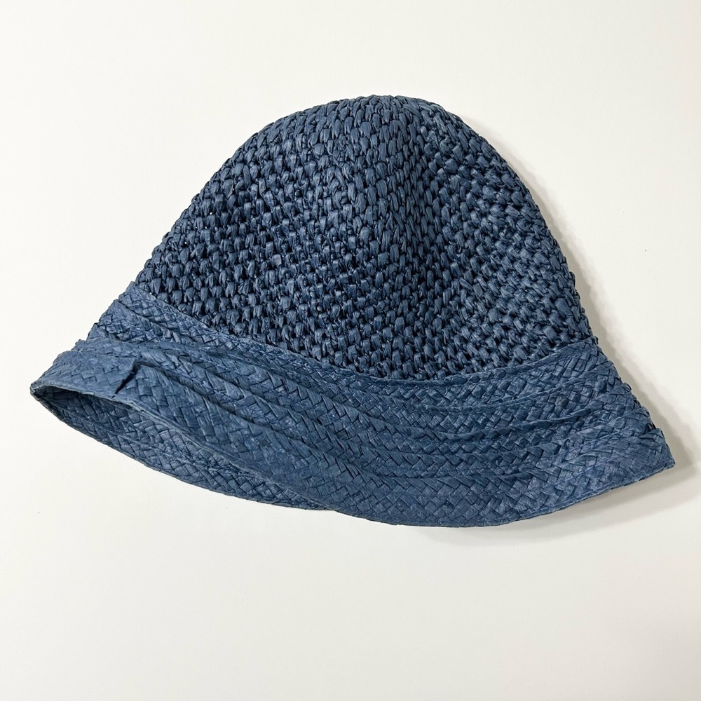 Vintage Gap Blue Woven Bucket Hat for Toddlers and Kids